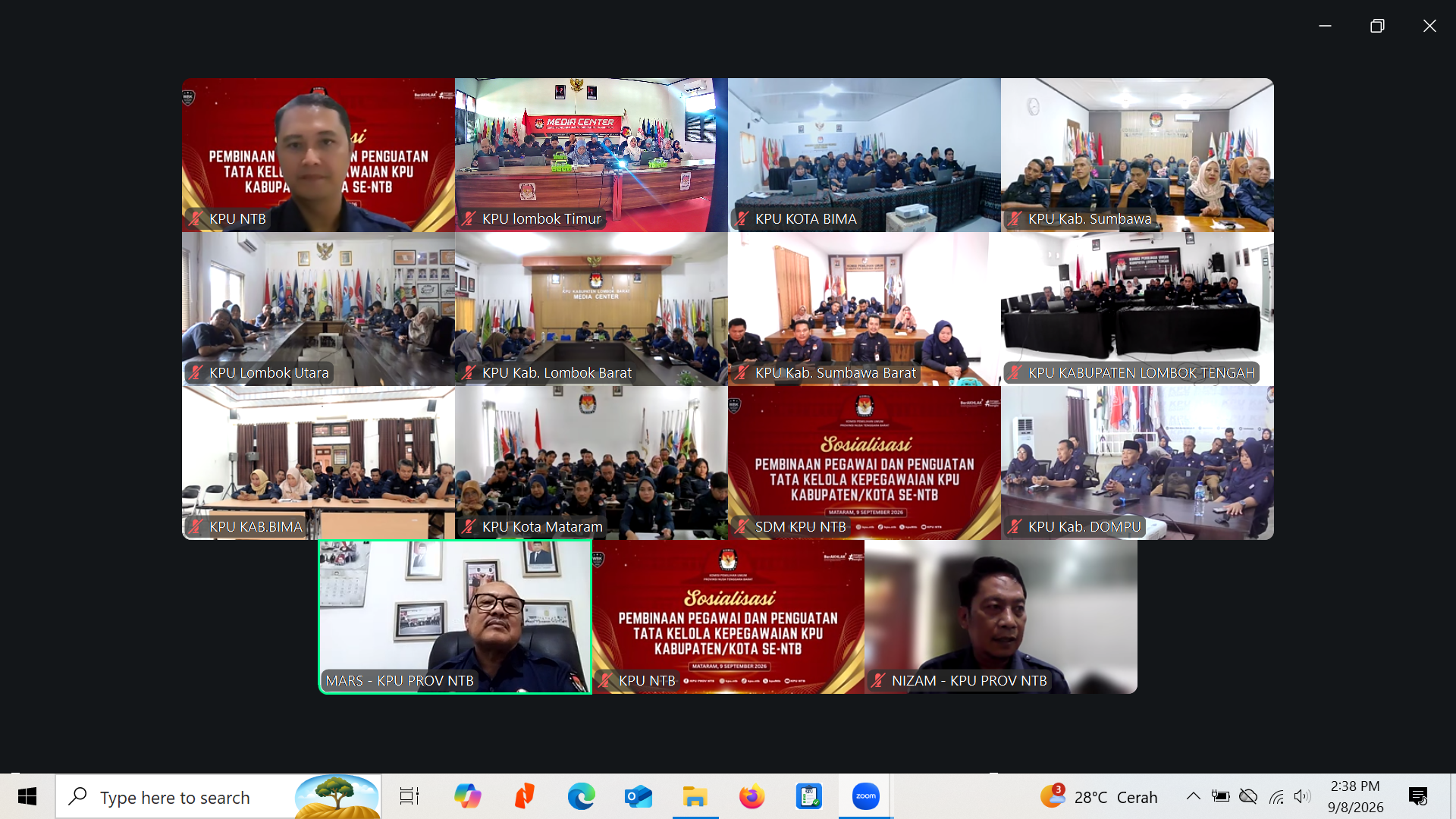 Pelatihan Pengelolaan Konten bagi Petugas